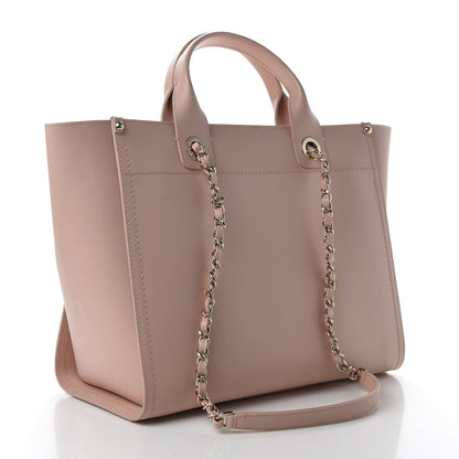 Chanel Caviar Small Studded Deauville Tote Light Pink 3 of 11