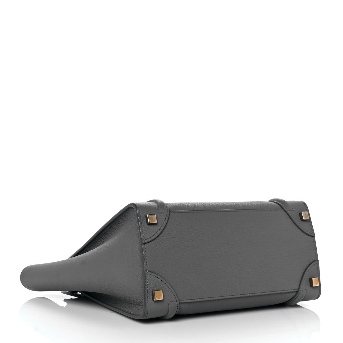 Baby Drummed Calfskin Micro Luggage Kohl