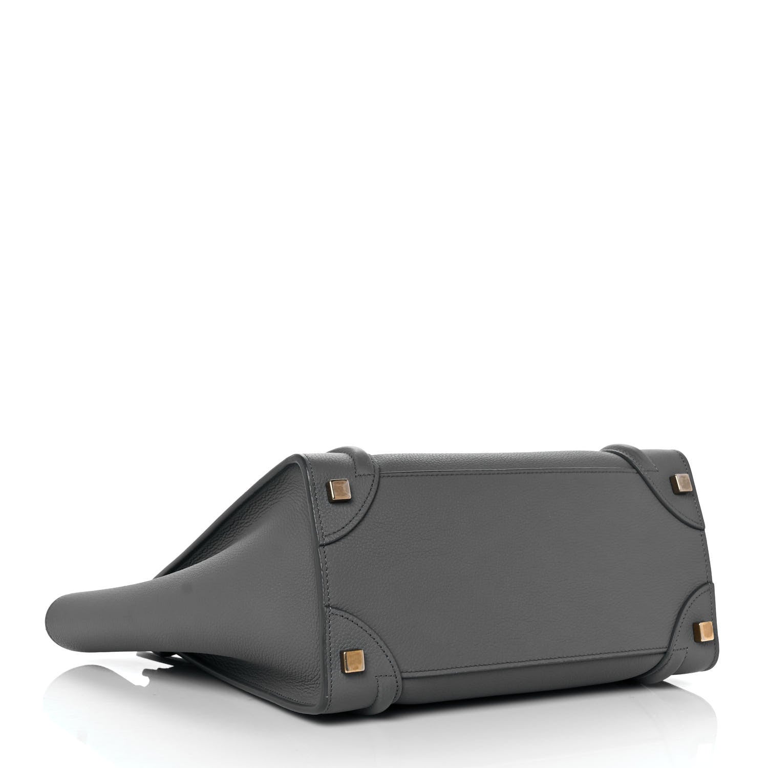Celine Baby Drummed Calfskin Micro Luggage Kohl 4 of 9