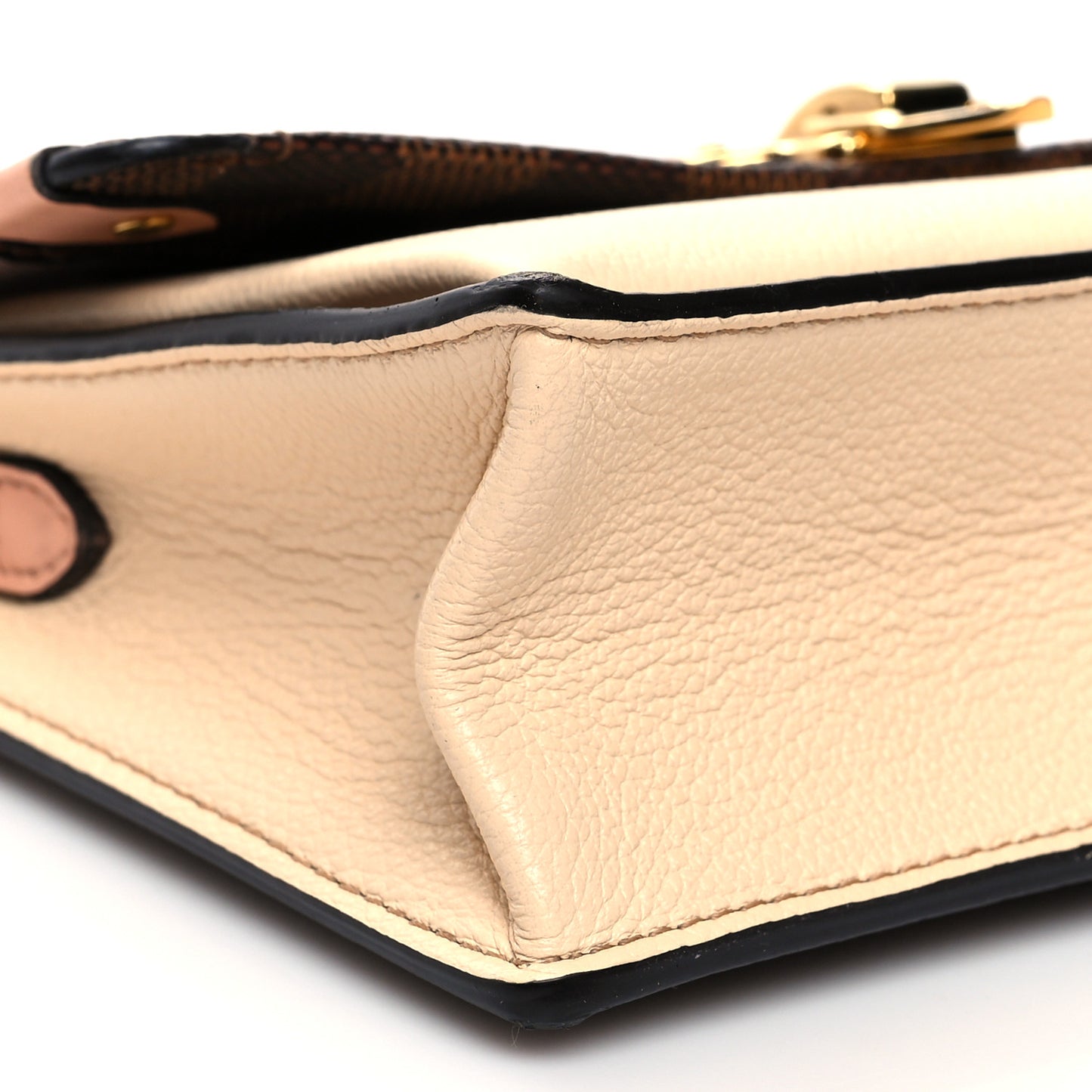 Damier Ebene Vavin Chain Wallet Creme
