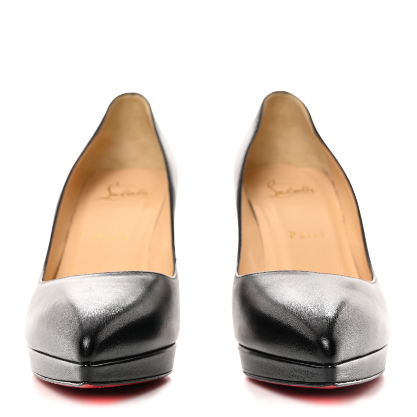 Shiny Nappa Pigalle Plato 100 Pumps 37.5 Black
