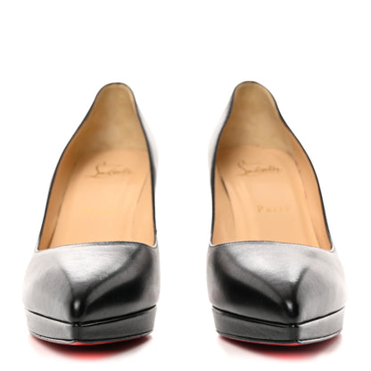 Christian Louboutin Shiny Nappa Pigalle Plato 100 Pumps 37.5 Black 3 of 19