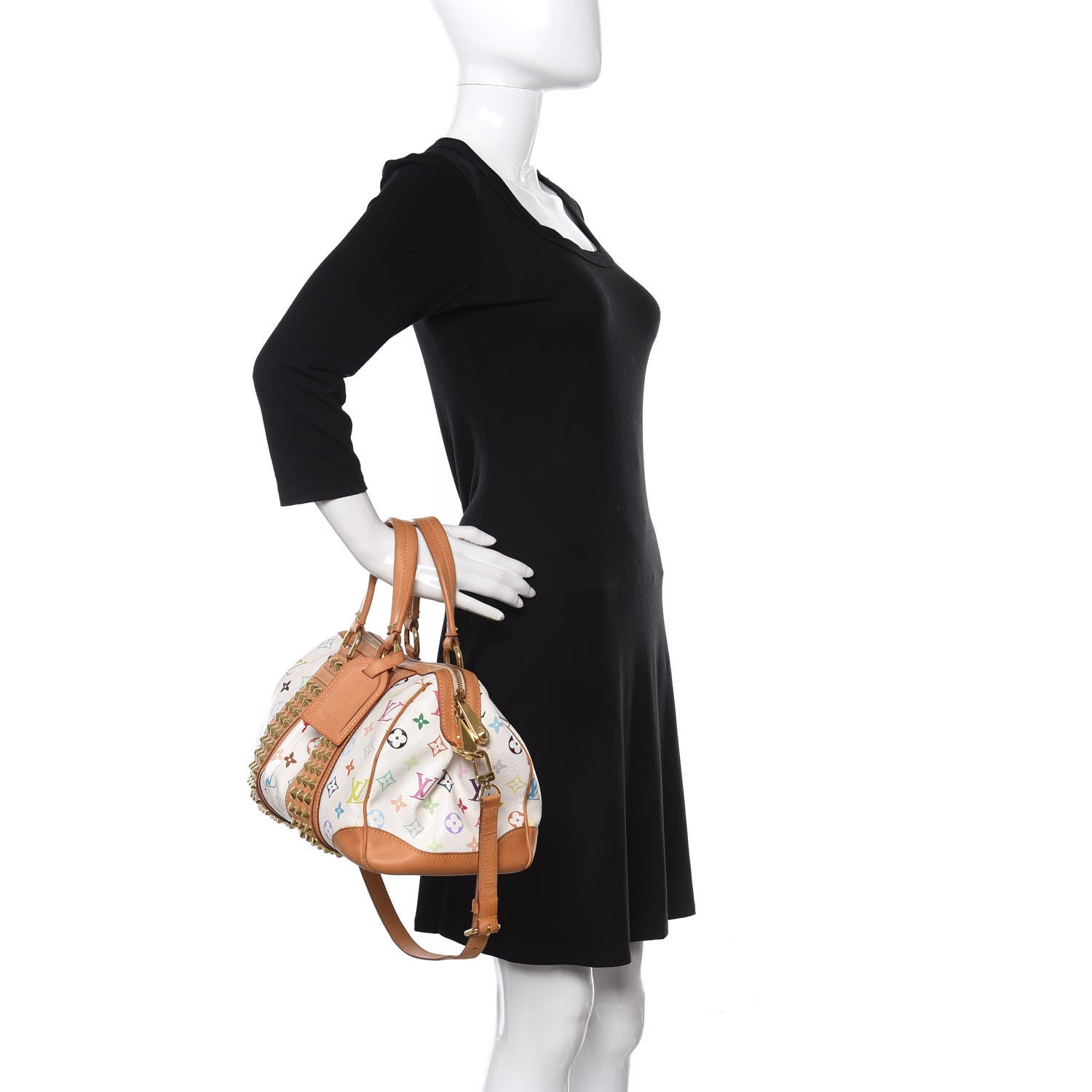 Louis Vuitton Monogram Multicolor Courtney MM White 3 of 11