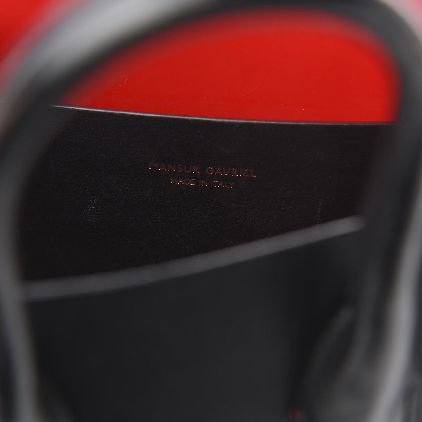 Calfskin Logo Mini North South Tote Black Flamma