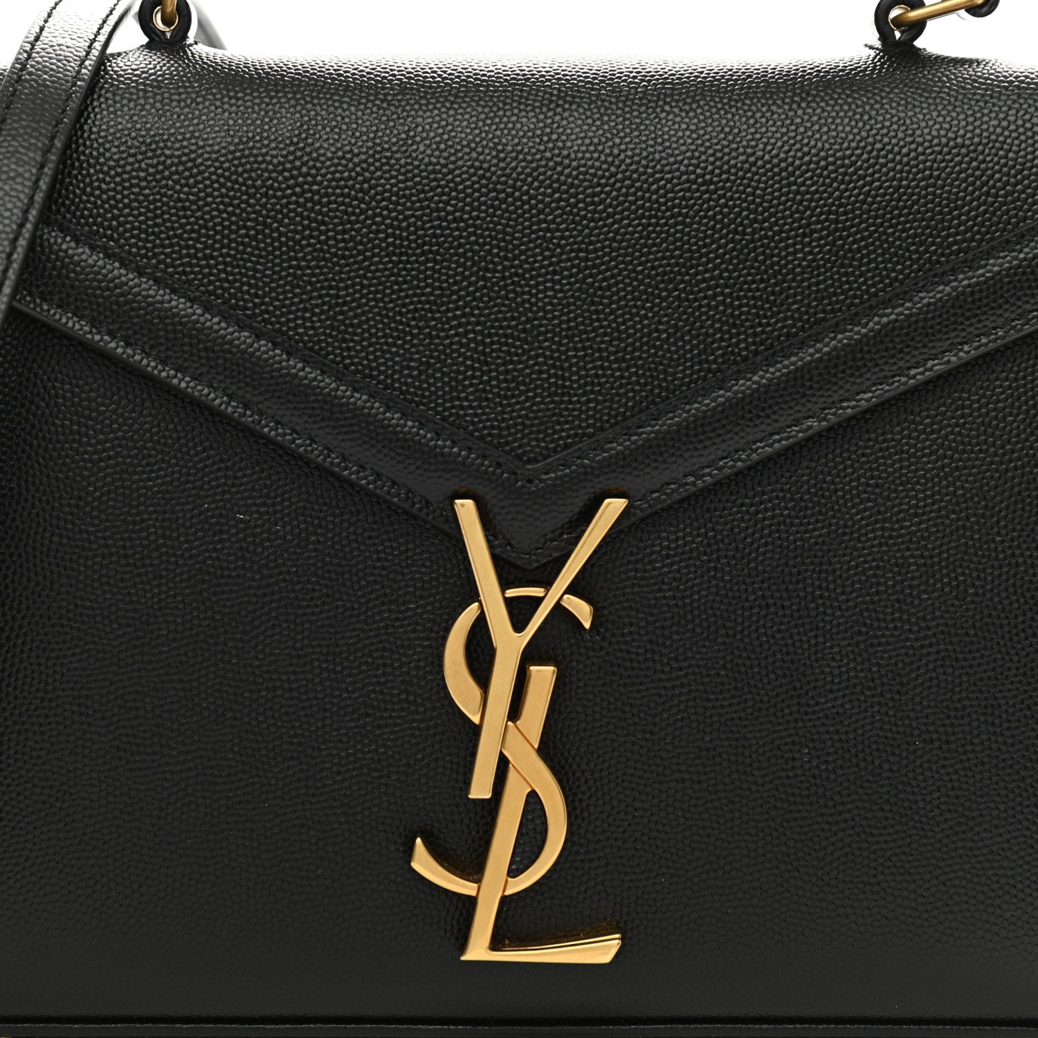 Saint Laurent Grain de Poudre Mini Classic Monogram Cassandra Top Handle Black 10 of 10