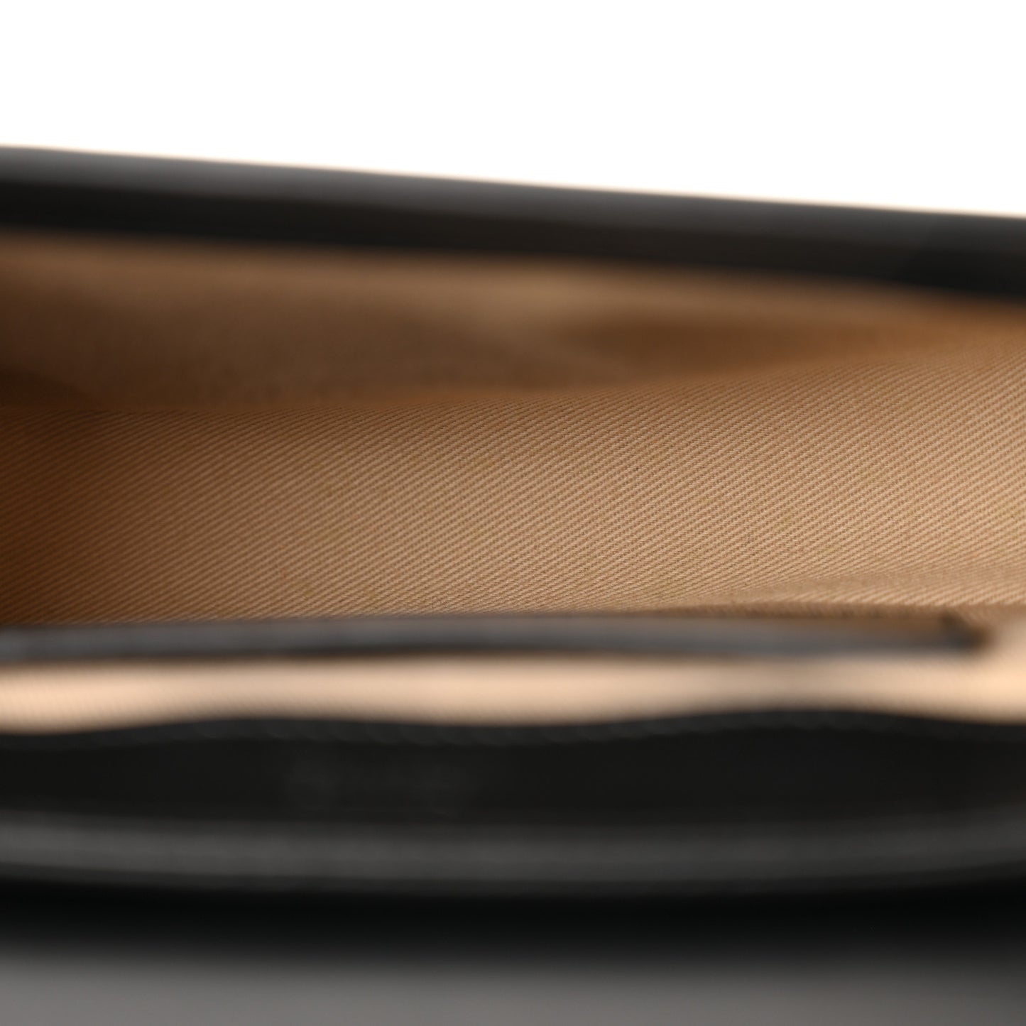 Shiny Calfskin Suede Mini C Double Carry Black