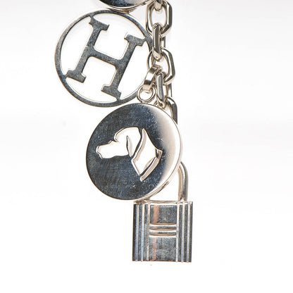 Hermes Palladium Breloque Bag Charm Silver 5 of 8