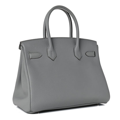 Hermes Togo Birkin 30 Gris Mouette 2 of 12