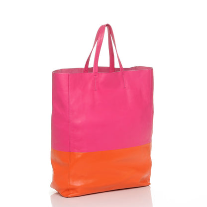 Celine Lambskin Vertical Bi-Cabas Hibiscus 3 of 6