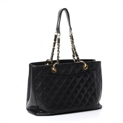 Chanel Caviar Quilted Grand Shopping Tote GST Black 3 of 10
