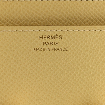 Hermes Epsom Constance Long Wallet To Go Wallet Jaune Poussin 6 of 9