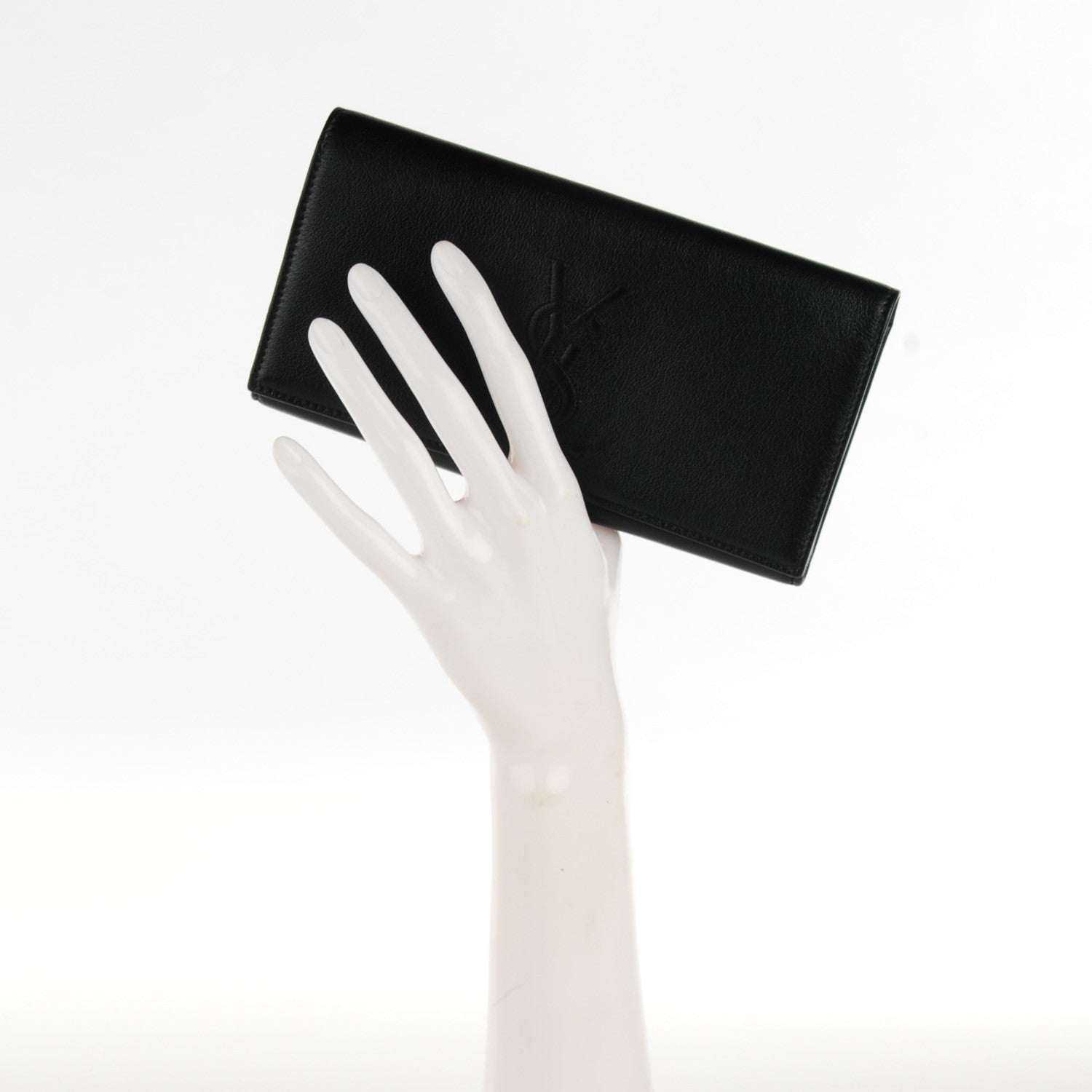 Saint Laurent Chevre Belle De Jour Flap Wallet Black 2 of 7