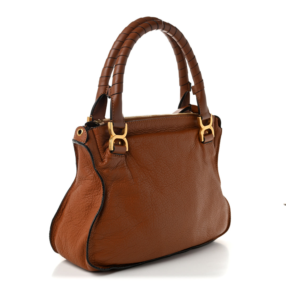 Calfskin Medium Marcie Satchel Tan