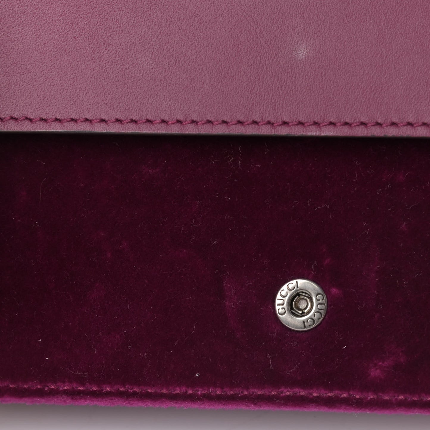 Velvet Super Mini Dionysus Shoulder Bag Fuchsia Violet Cyclamen
