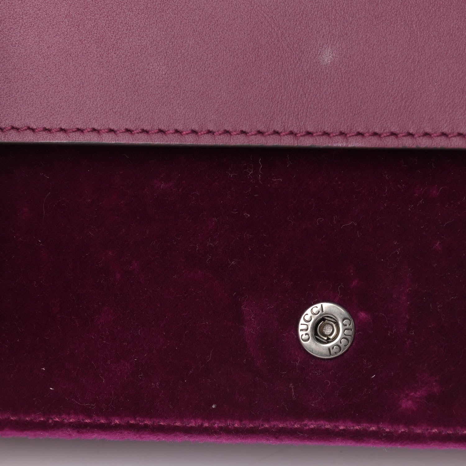 Gucci Velvet Super Mini Dionysus Shoulder Bag Fuchsia Violet Cyclamen 6 of 6