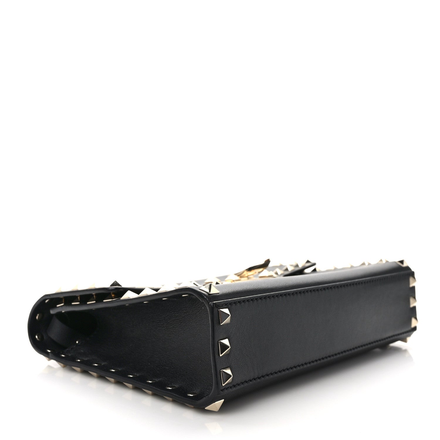 Valentino Garavani Vitello Medium Rockstud Flip Lock Crossbody Bag Black 4 of 10