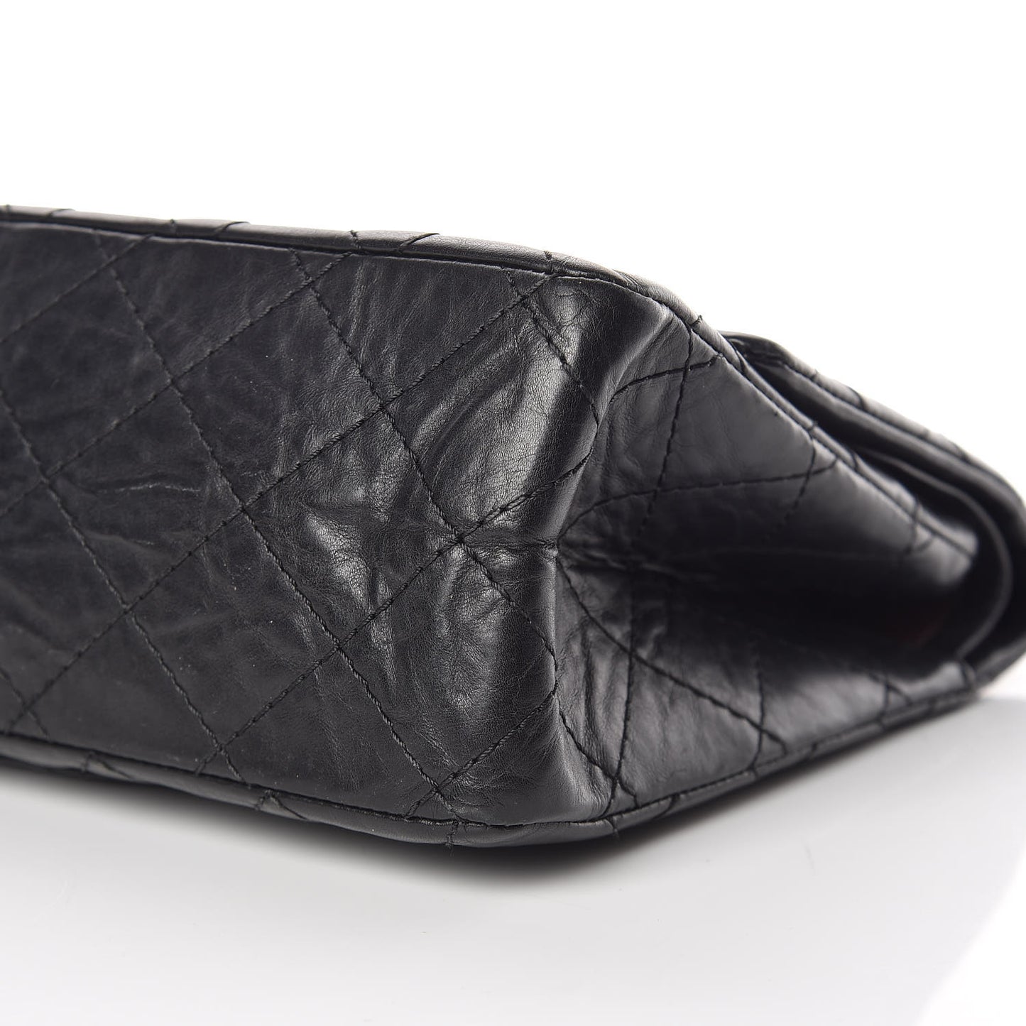 Aged Calfskin Quilted 2.55 Reissue 226 Flap Black