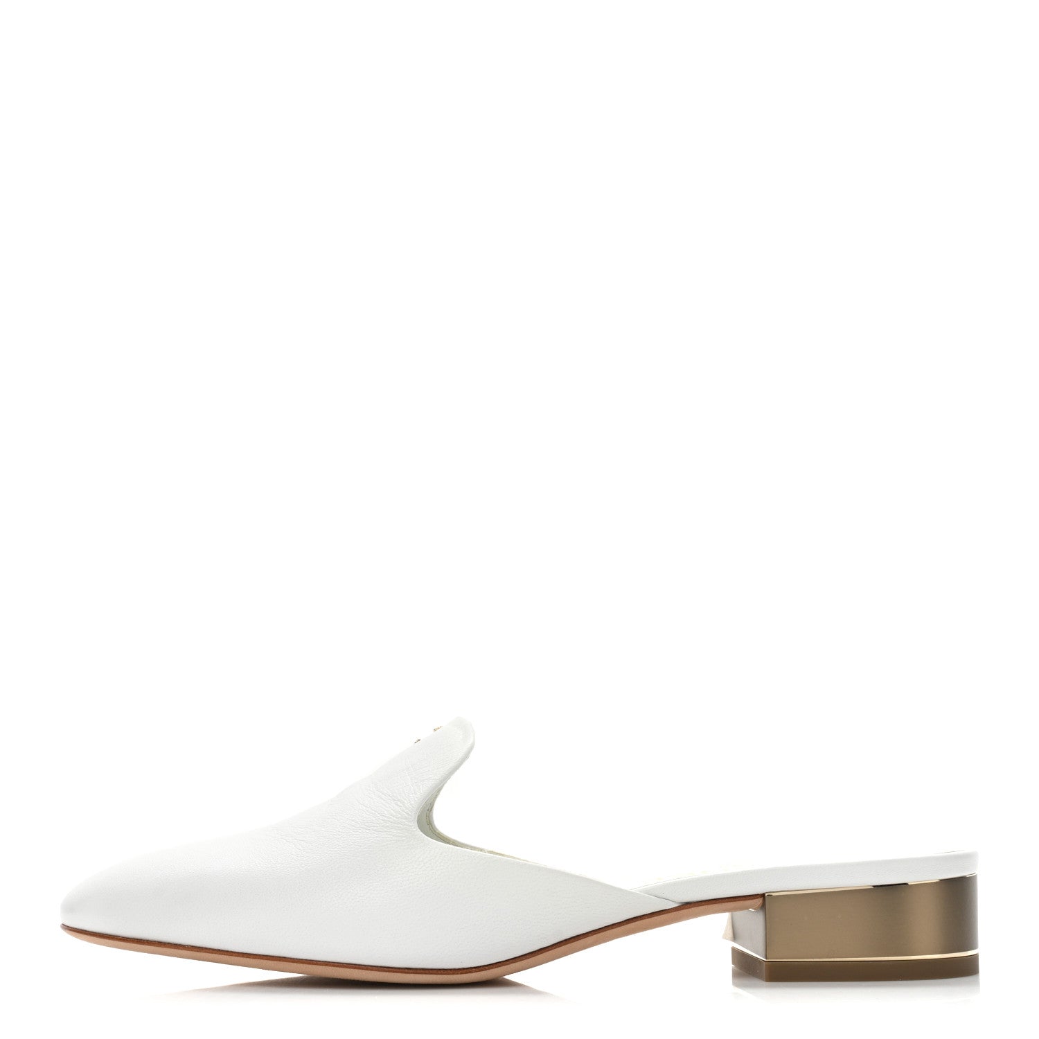 Chanel Lambskin CC Mules 38 White 1 of 11