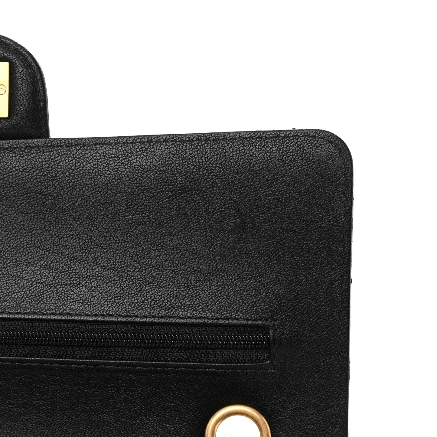 Sheepskin Chevron Quilted 2.55 Reissue 225 Flap Black
