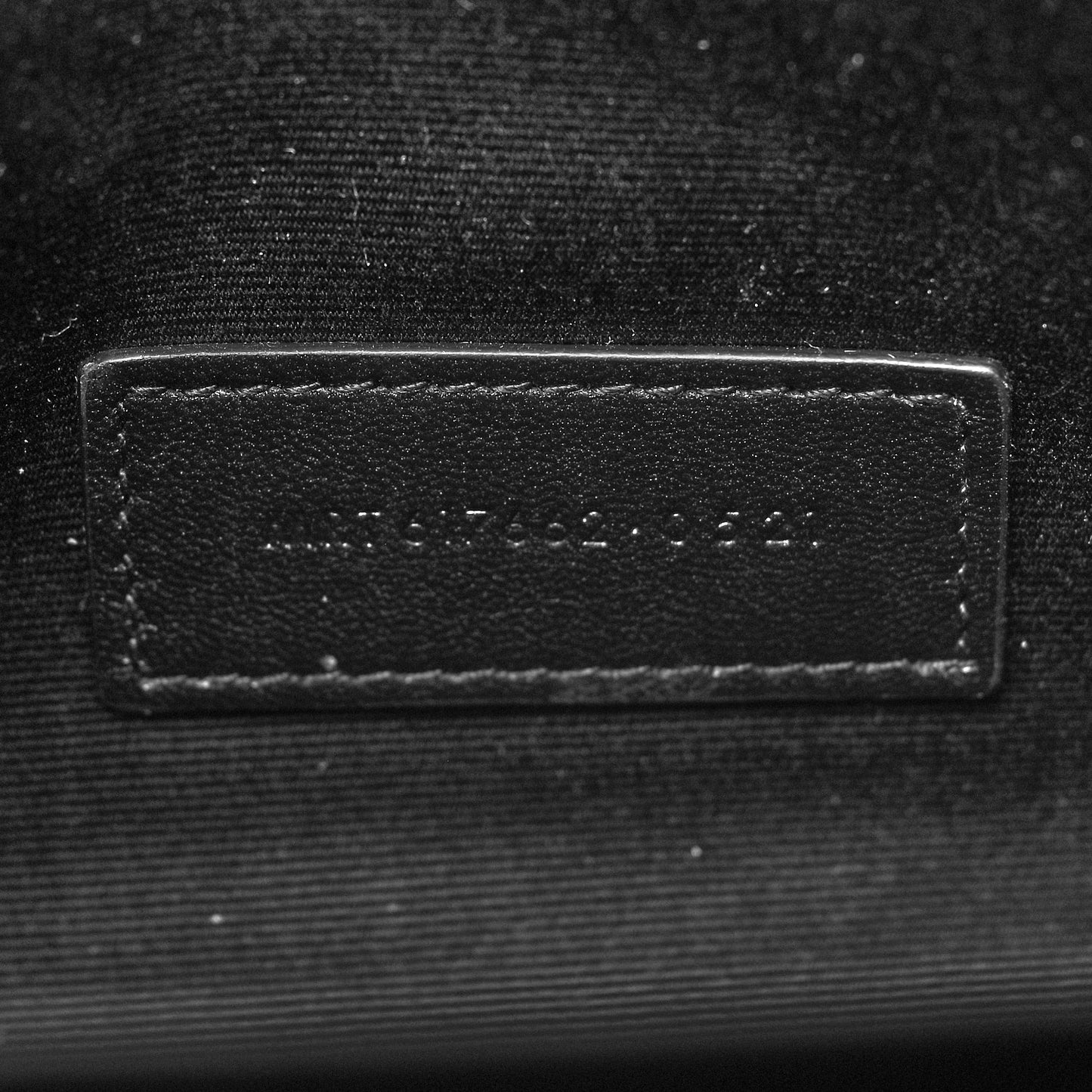 Grain De Poudre Matelasse Chevron Monogram Cassandre Flap Pouch Natural Dark