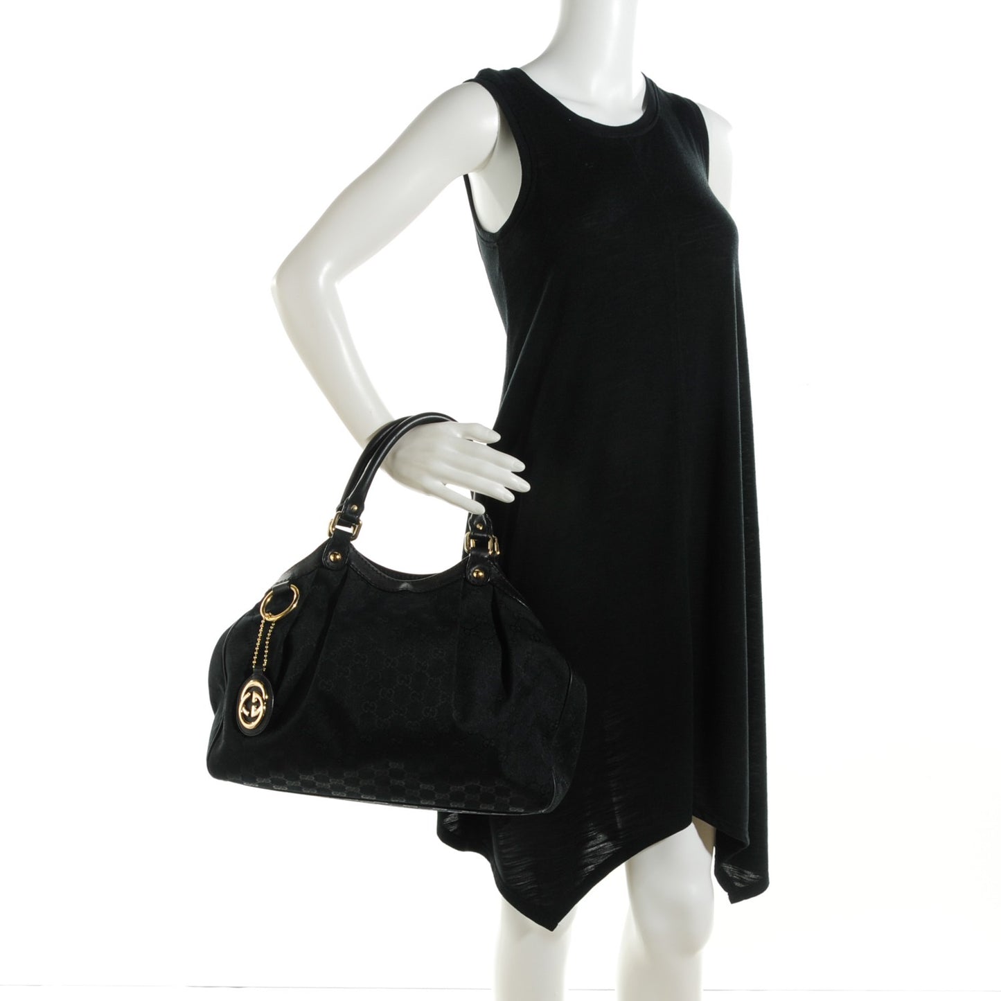 Monogram Medium Sukey Tote Black