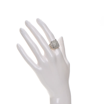 David Yurman Sterling Silver Diamond 16mm Wheaton Ring 52 6 2 of 5