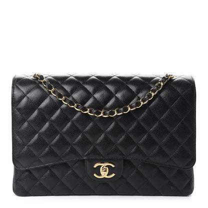Chanel Caviar Quilted Maxi Double Flap Black 1 of 10