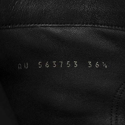 Saint Laurent Calfskin Opyum Ankle Boots 36.5 Black 8 of 9