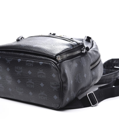 MCM Visetos Studded Small Dual Stark Backpack Black 6 of 8