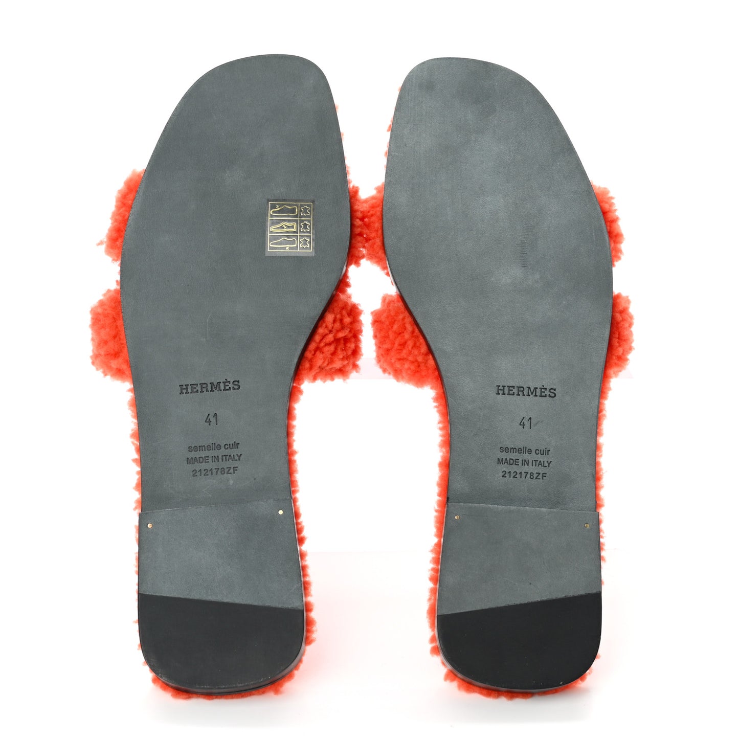 Woolskin Oran Sandals 41 Orange