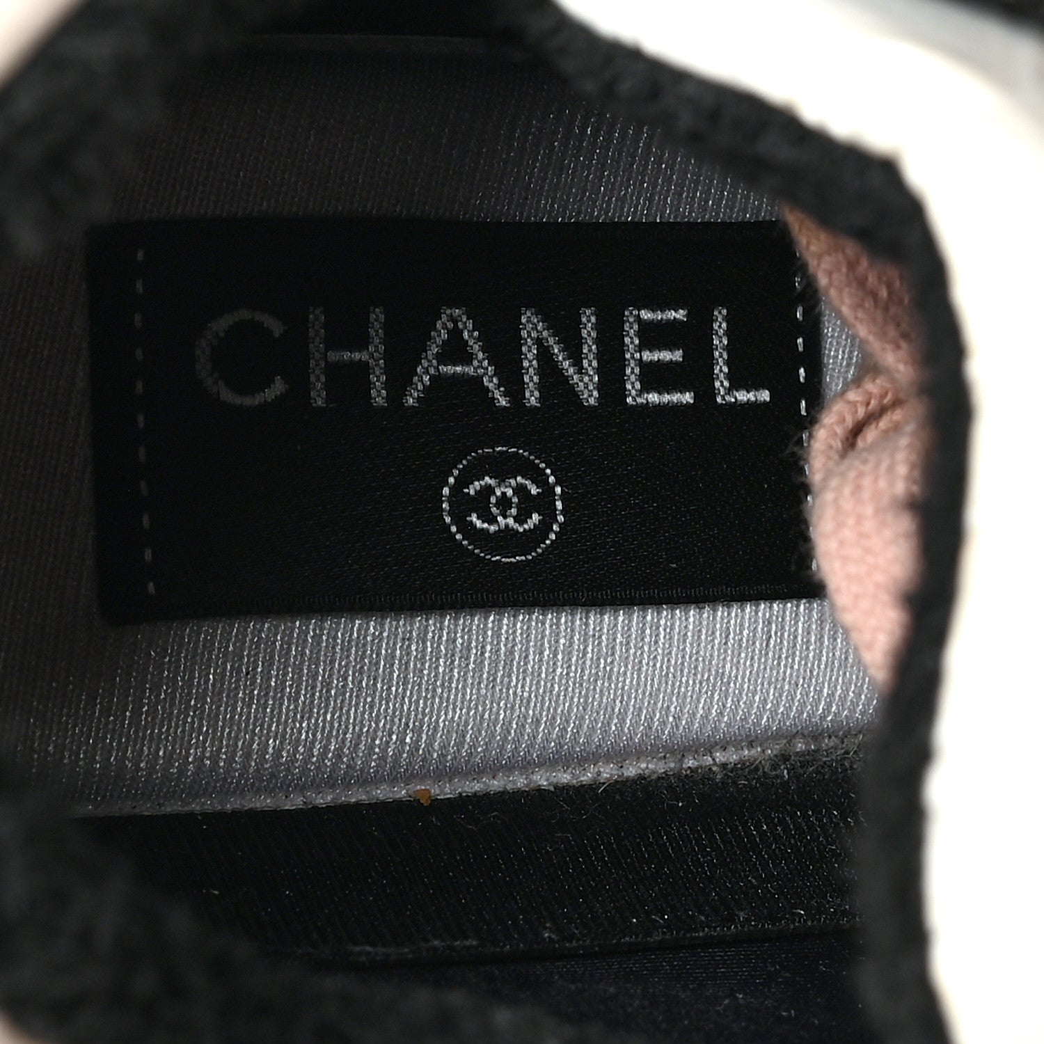 Chanel Nylon Lambskin Suede Calfskin CC Sneakers 38 Pink White Black 7 of 8