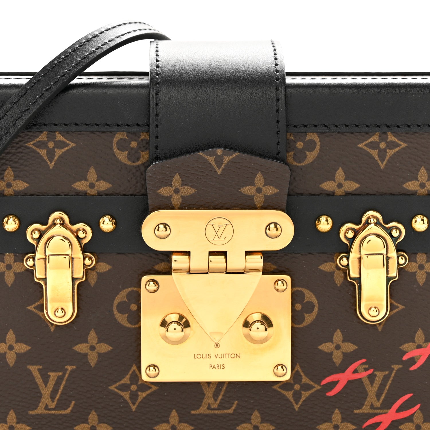 Louis Vuitton LOUIS VUITTON Monogram Petite Malle Black 7 of 10