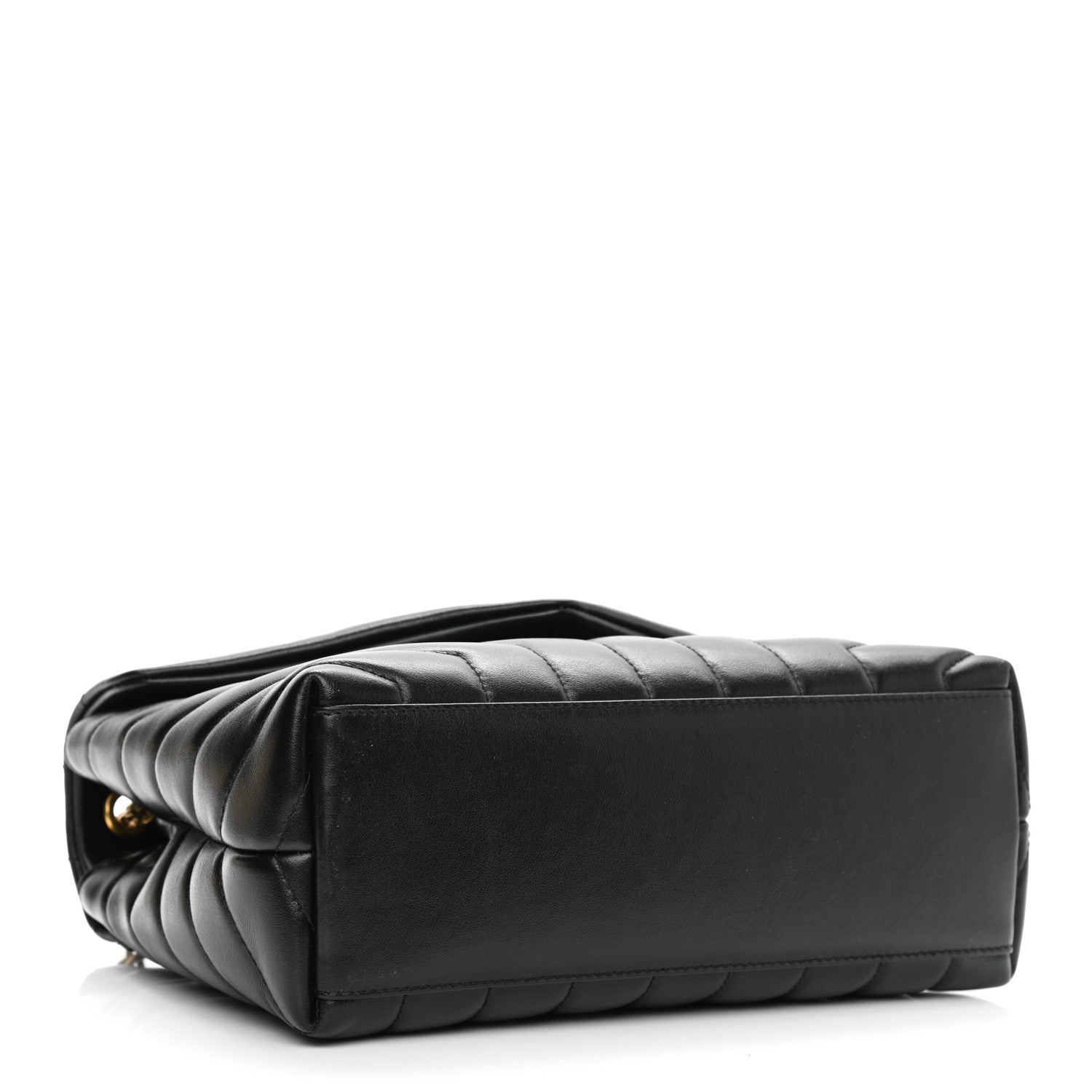 Saint Laurent Calfskin Y Quilted Monogram Small Loulou Chain Satchel Black 5 of 11