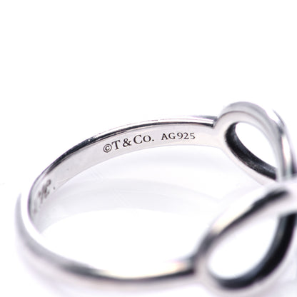 Tiffany Sterling Silver Infinity Ring 48 4.5 6 of 8