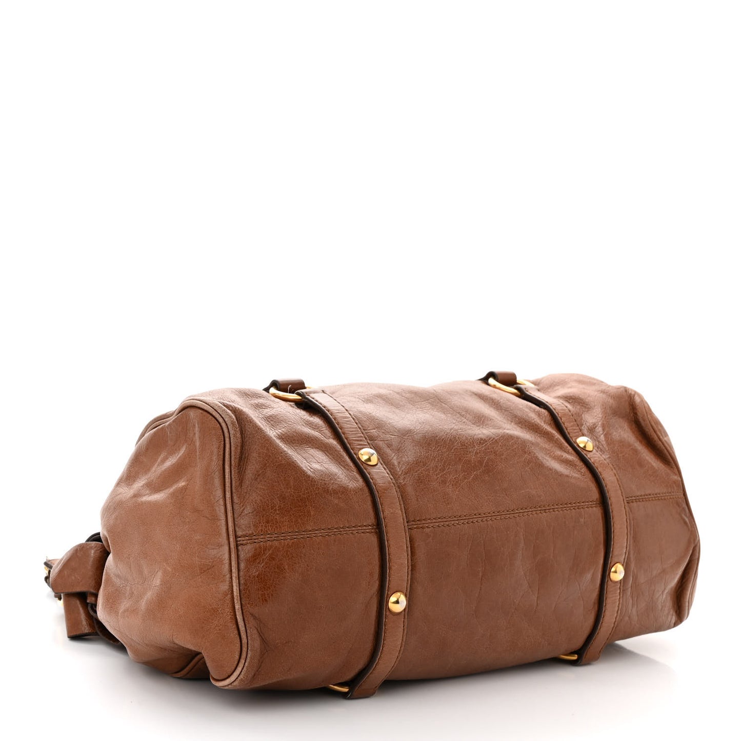 Vitello Lux Bow Bag Brown