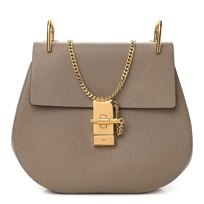 Chloe Grained Lambskin Drew Shoulder Bag Motty Grey 1 of 8