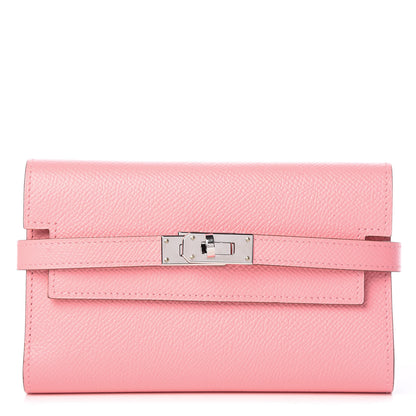 Hermes Epsom Medium Kelly Wallet Rose Confetti 1 of 9