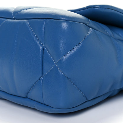Chanel Lambskin Quilted Medium Chanel 19 Flap Blue 5 of 8