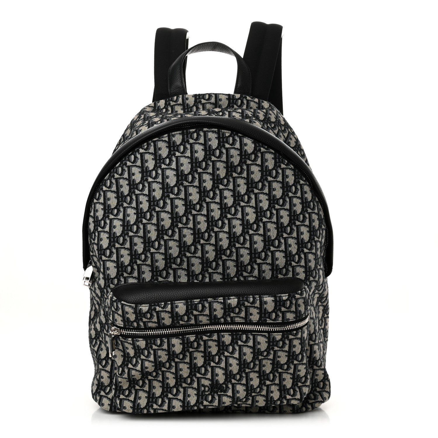 Christian Dior Oblique Calfskin Rider Backpack Beige Black 1 of 9