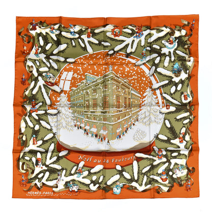 Hermes Silk Noel Au 24 Faubourg Scarf 90 1 of 5