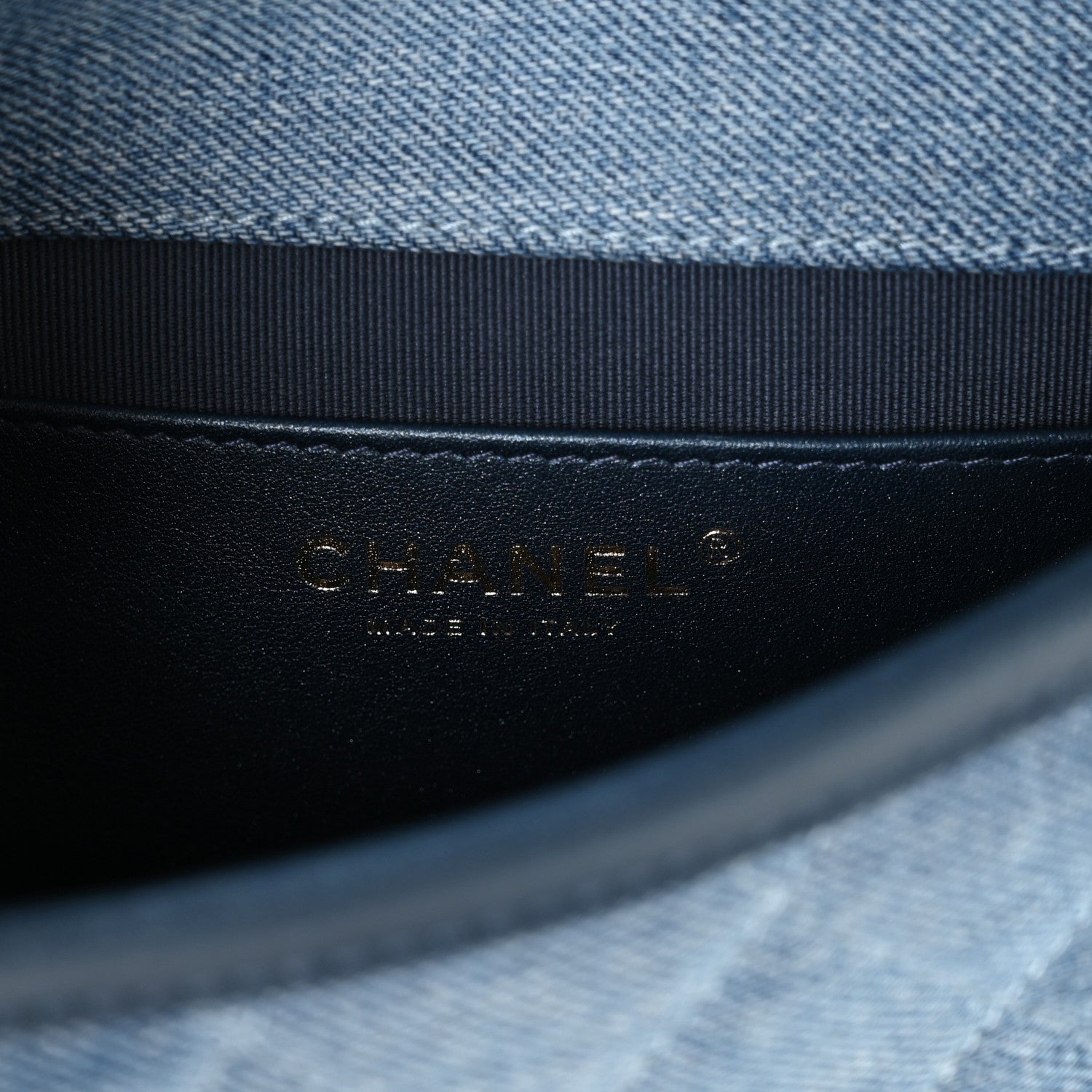 Chanel Washed Denim Quilted Small Messenger Flap Blue 6 of 11
