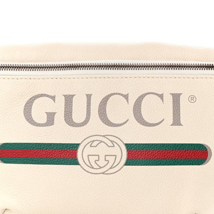 Gucci Grained Calfskin Logo Belt Bag White 8 of 10