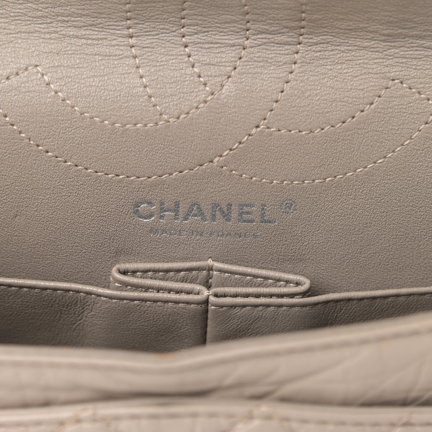 Aged Calfskin Quilted 2.55 Reissue 226 Flap Taupe