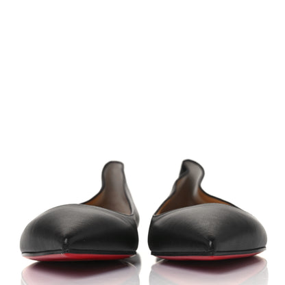 Christian Louboutin Shiny Nappa Ballalla Flats 37.5 Black 2 of 8