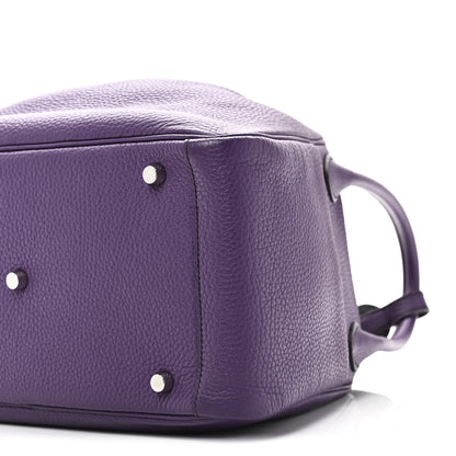 Hermes Taurillon Clemence Eclat Lindy 30 Ultraviolet Bleu Obscur 9 of 9