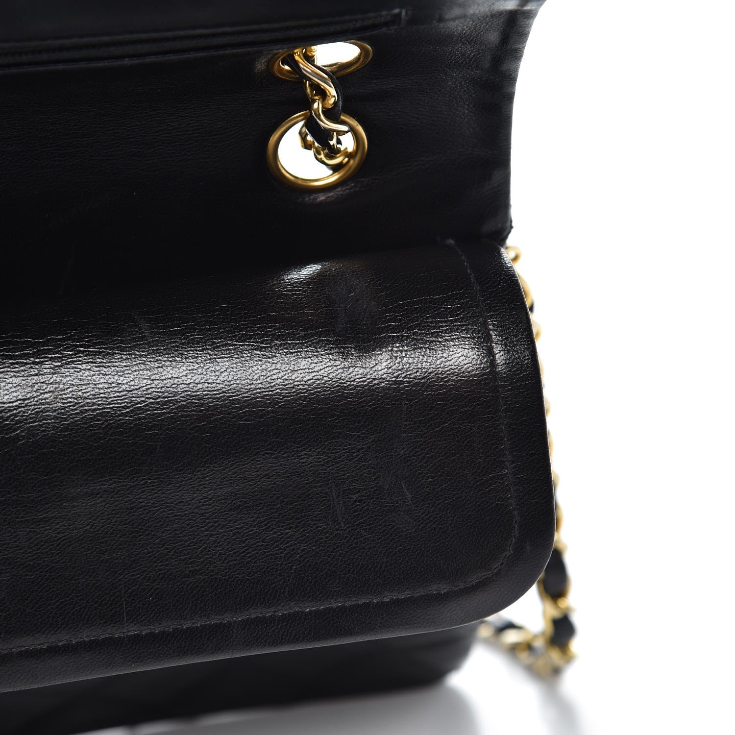 Chanel Lambskin Quilted Medium Double Flap Bag Black 13 of 13