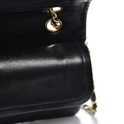 Chanel Lambskin Quilted Medium Double Flap Bag Black 13 of 13