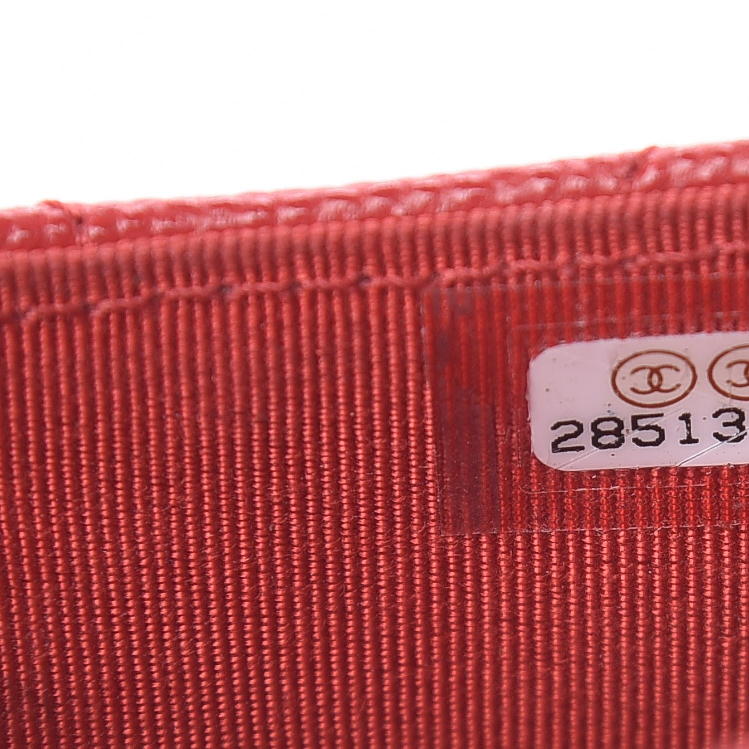 Chanel Caviar Quilted CC Zip Card Holder Red 7 of 8
