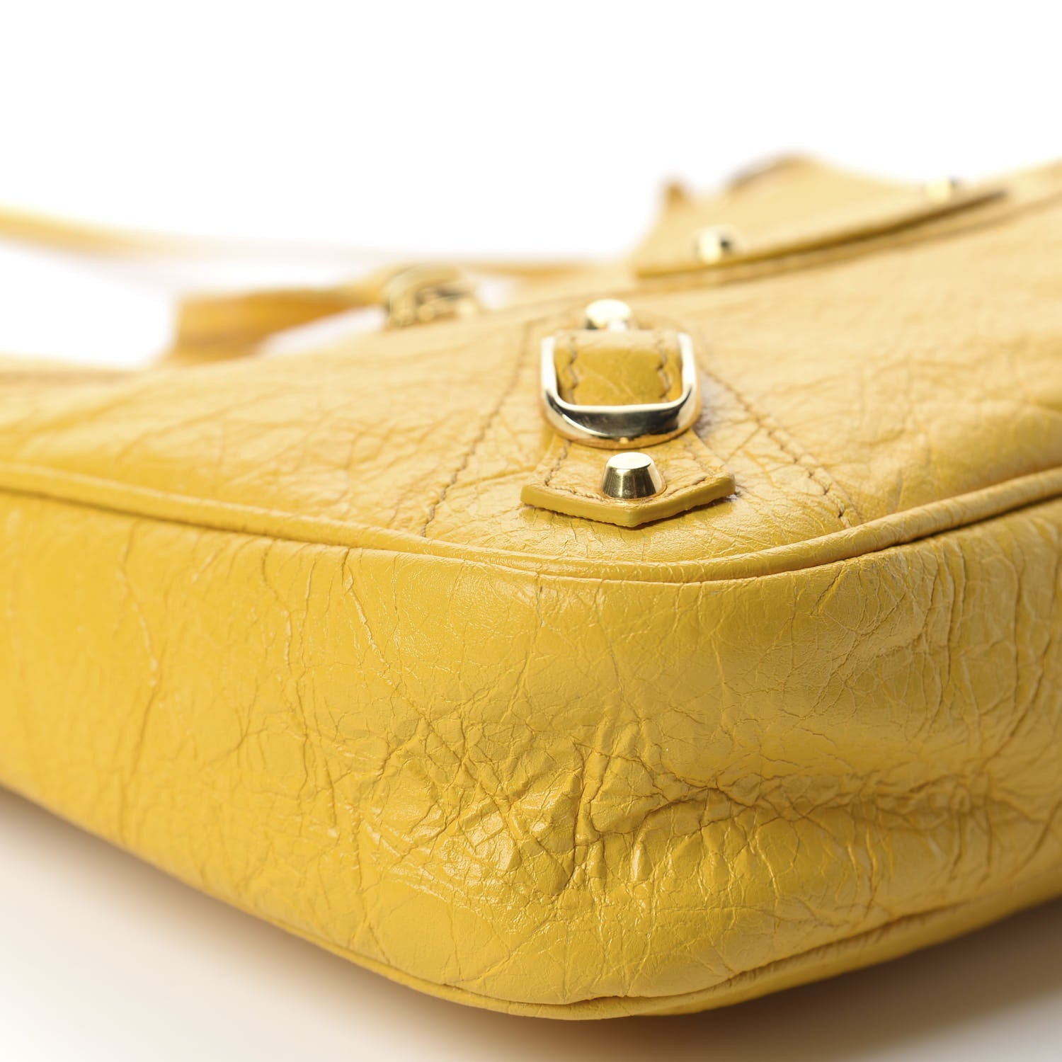 Balenciaga Agneau Classic Gold Hardware Hip Jaune Epi 5 of 9