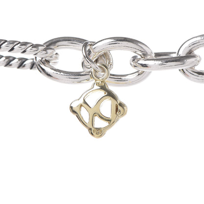 David Yurman Sterling Silver Figaro Chain Necklace 4 of 4